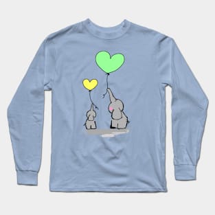 Baby Elephant Long Sleeve T-Shirt